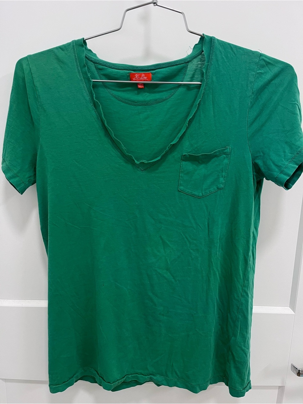 Women's Emerald V-Neck Pocket Tee by Life Is Good